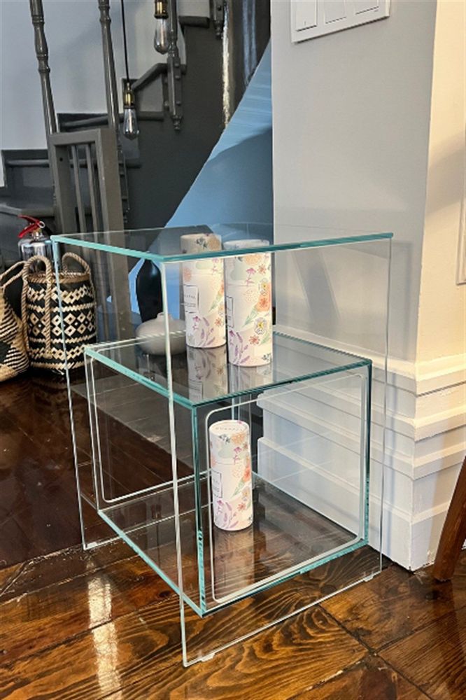 Coffee tables - Magic Side Glass Coffee Table - CHAPPAL.CO