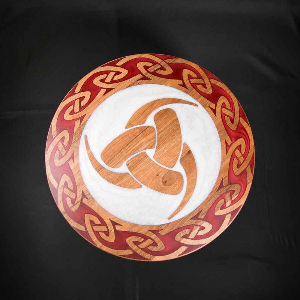 Autres tables  - Table ronde 54 cm cornes d'Odin - L'ATELIER DES CREATEURS