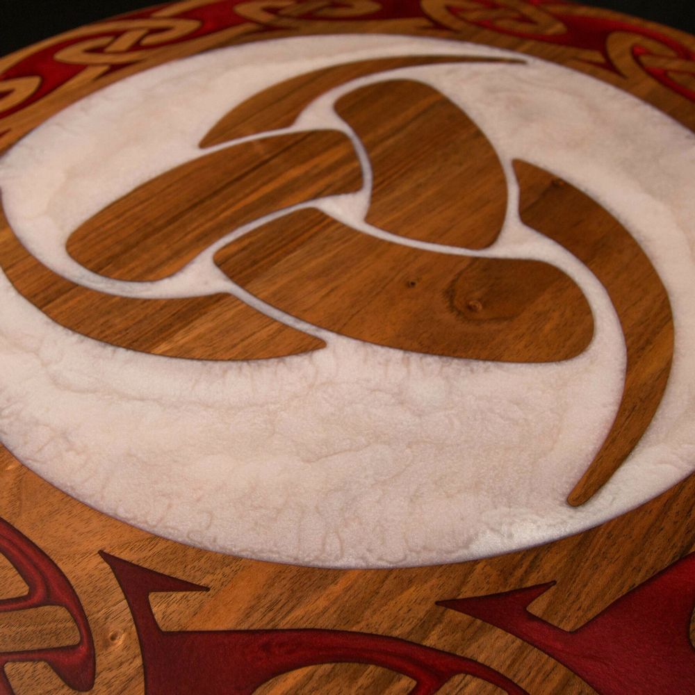 Autres tables  - Table ronde 54 cm cornes d'Odin - L'ATELIER DES CREATEURS