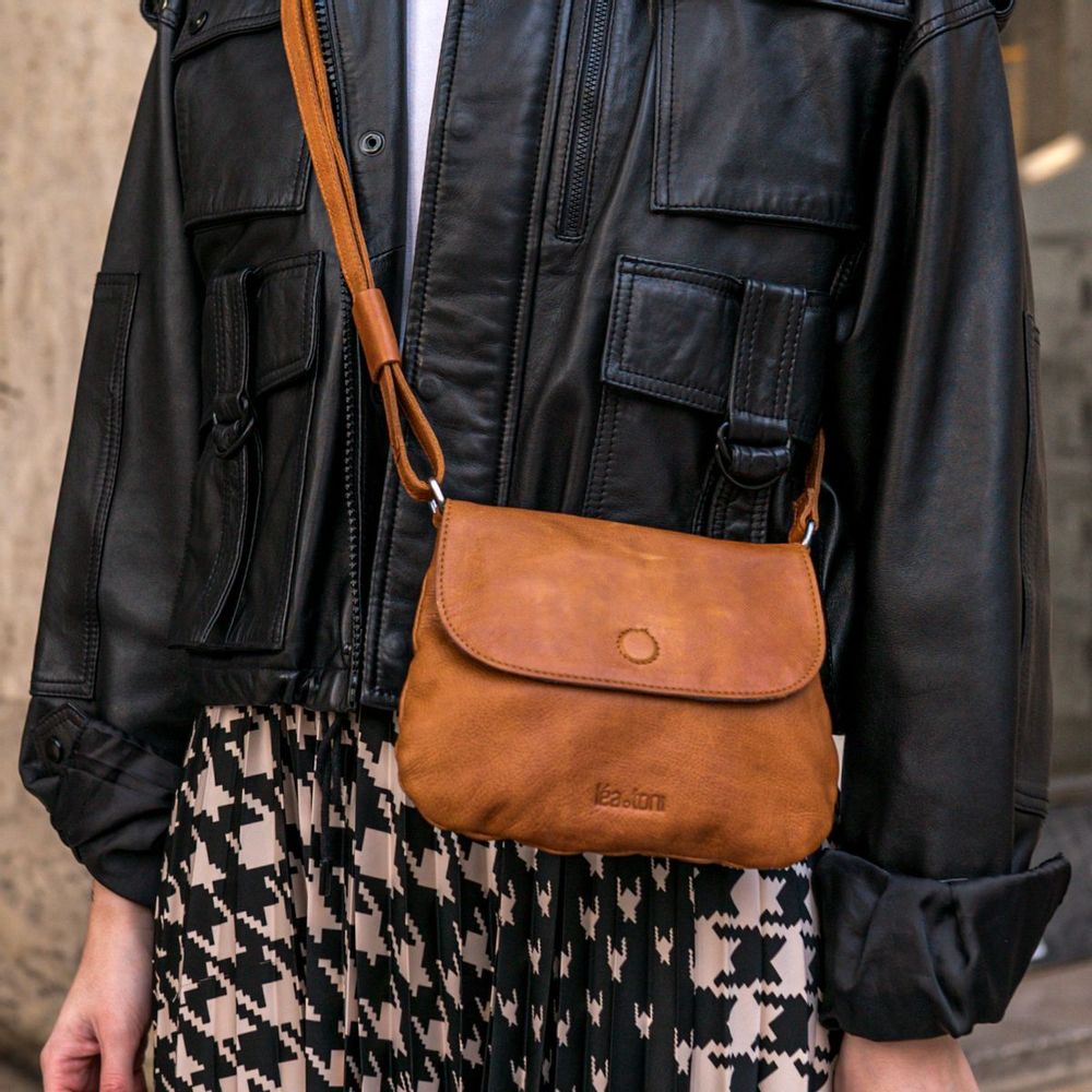 Sacs et cabas - Sac Polly cognac - LEA TONI