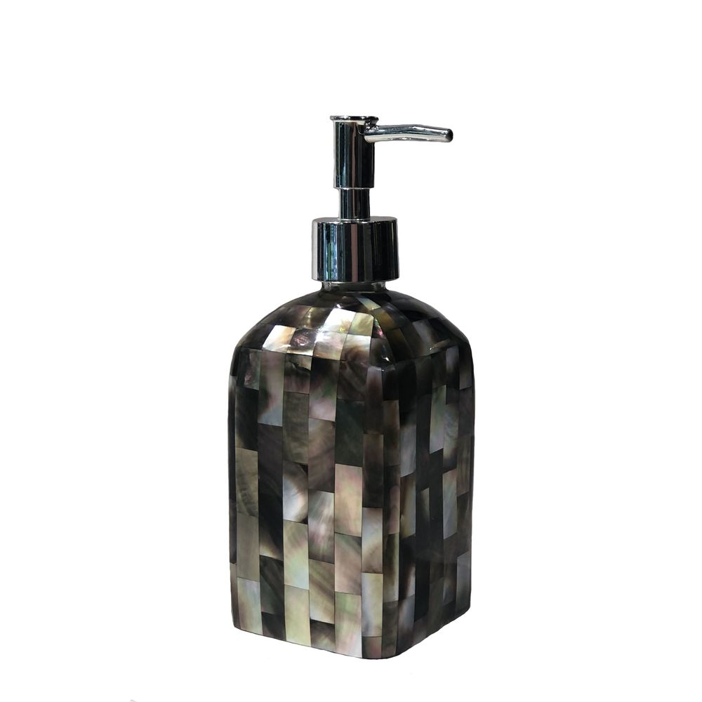 Pièces uniques - Distributeur de savon Blacklip Shell Inlay - THOMAS & GEORGE FURNITURE, LIGHTING & DECOR