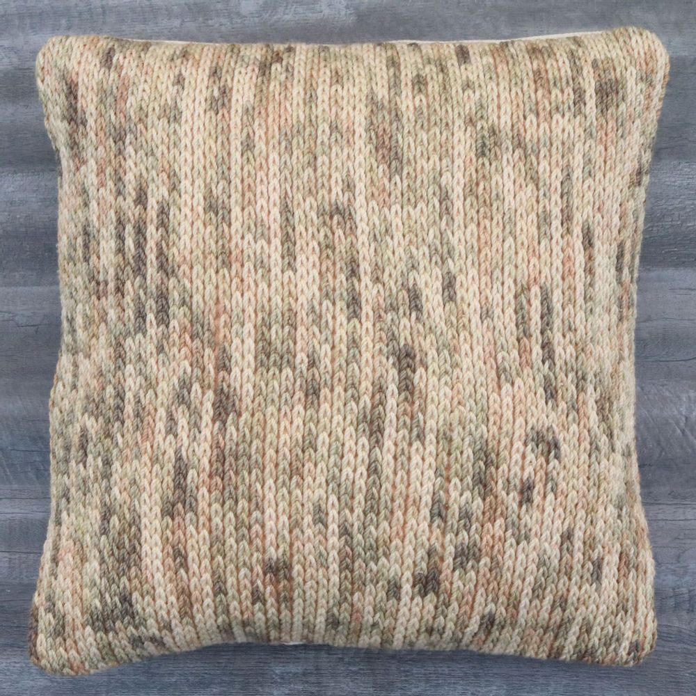 Fabric cushions - Chain Stitch Wool Cushion - MEEM RUGS