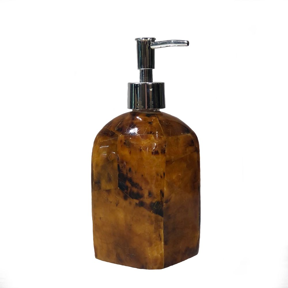 Unique pieces - Young Pen Shell Inlay Soap Dispenser (Square) - THOMAS & GEORGE FURNITURE, LIGHTING & DECOR