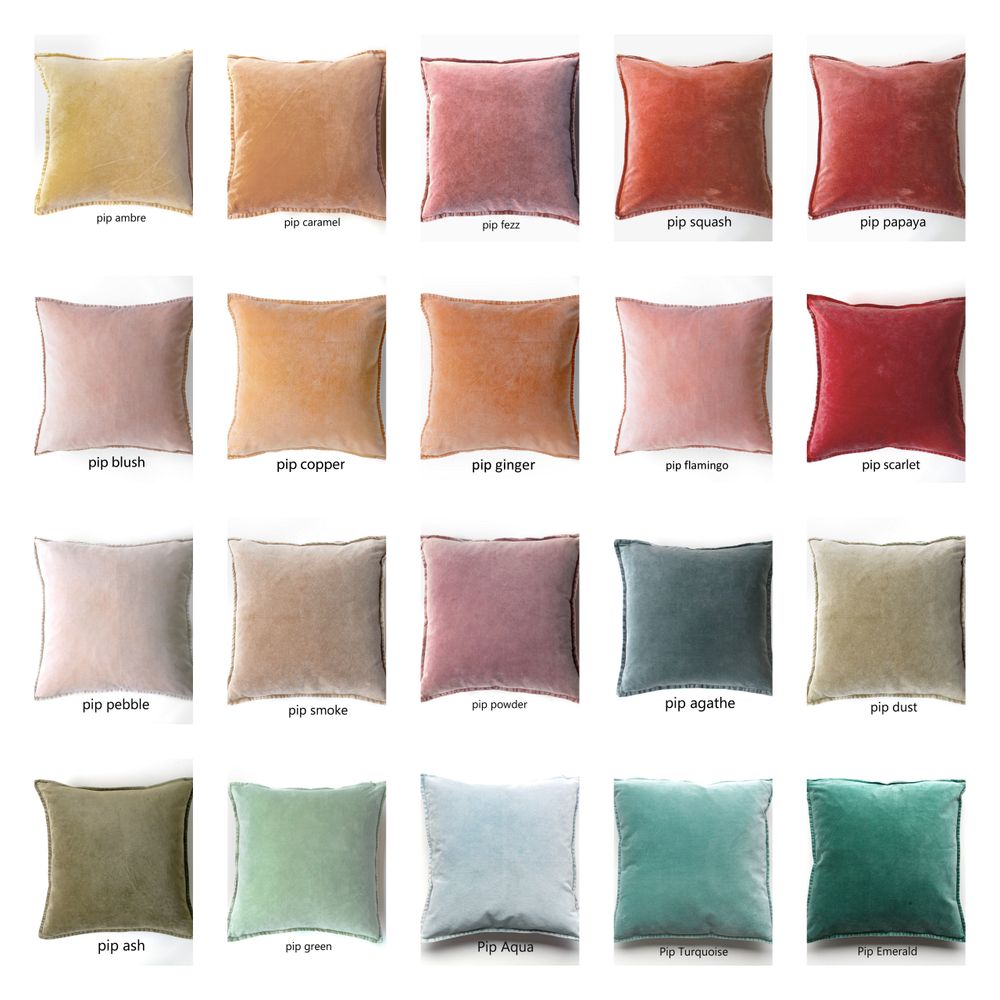 Fabric cushions - PIP 30/60cm stonewashed cushion - ML FABRICS
