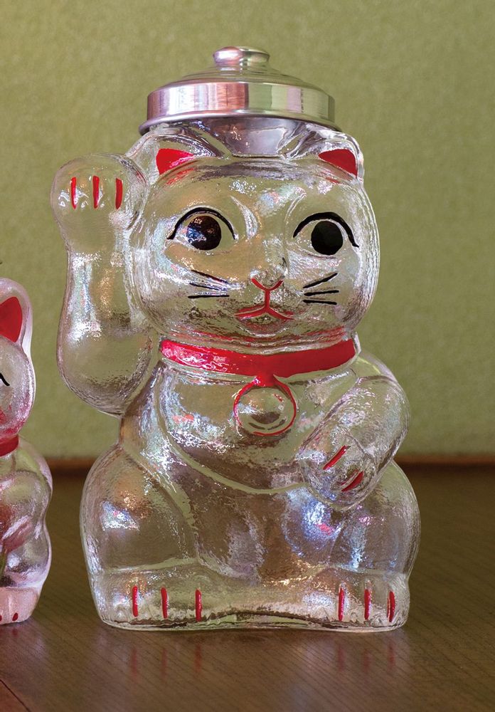 Design objects - Maneki Neko Sweets Bottle (L) - HIROTA GLASS MFG. CO., LTD.