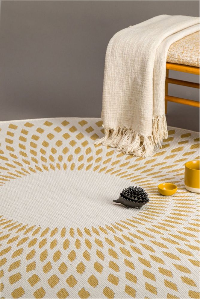 Other caperts - ILLUSION round rug - honey - AFK LIVING DESIGNER RUGS