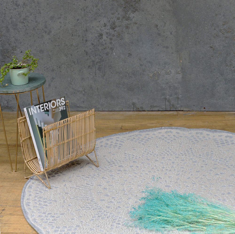 Classic carpets - CROCHET Round Rug - Grey - AFK LIVING DESIGNER RUGS