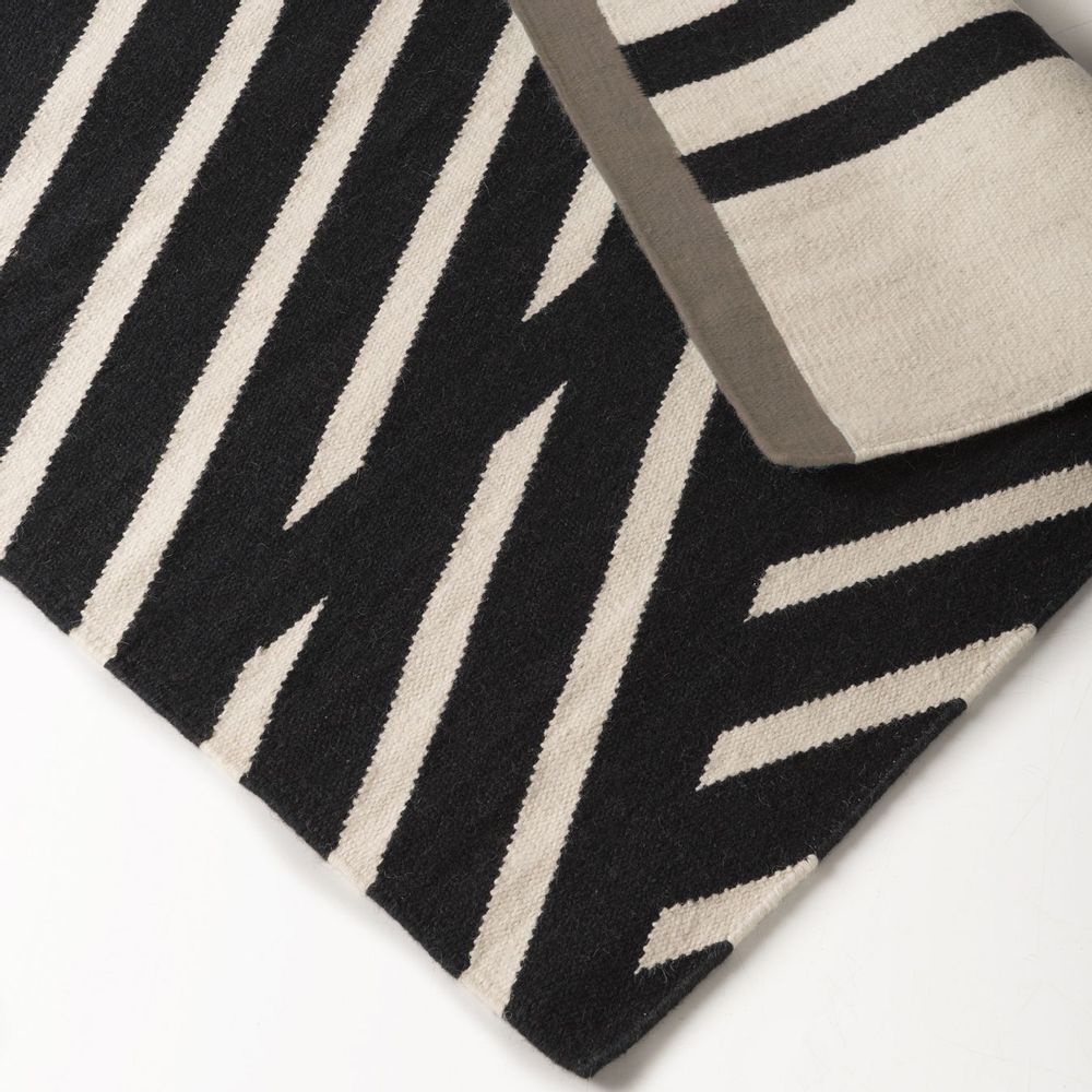 Tapis - Tapis Kilim en coton STRIPES - Beige side - AFK LIVING DESIGNER RUGS