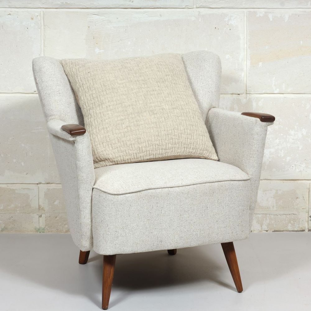 Fabric cushions - Merino wool cushions knitted in France, Vallon collection - AS'ART A SENSE OF CRAFTS