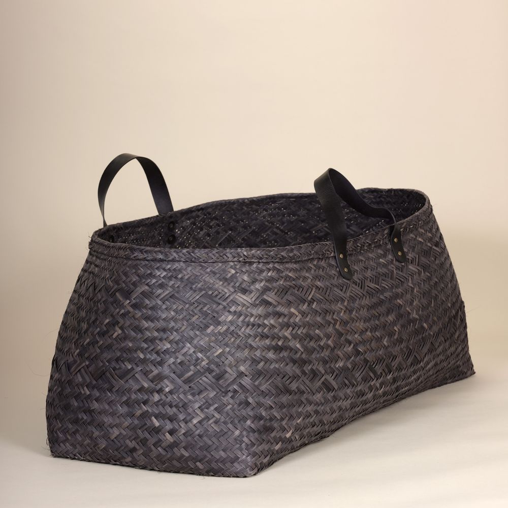 Laundry baskets - Oversized Basket - Palm fibre collection by AS'ART - AS'ART A SENSE OF CRAFTS