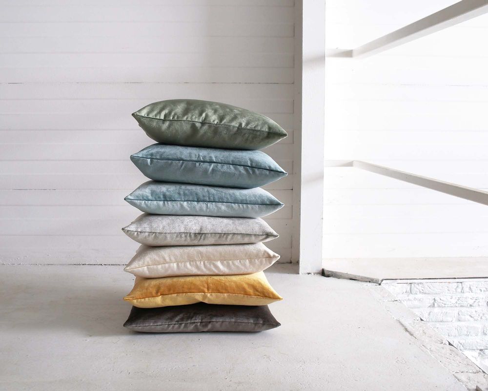 Coussins - Housse de coussin Shiny Velvet - Woody - ML FABRICS
