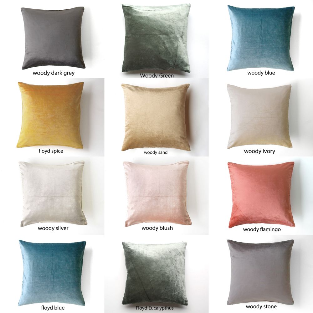 Coussins - Housse de coussin Shiny Velvet - Woody - ML FABRICS