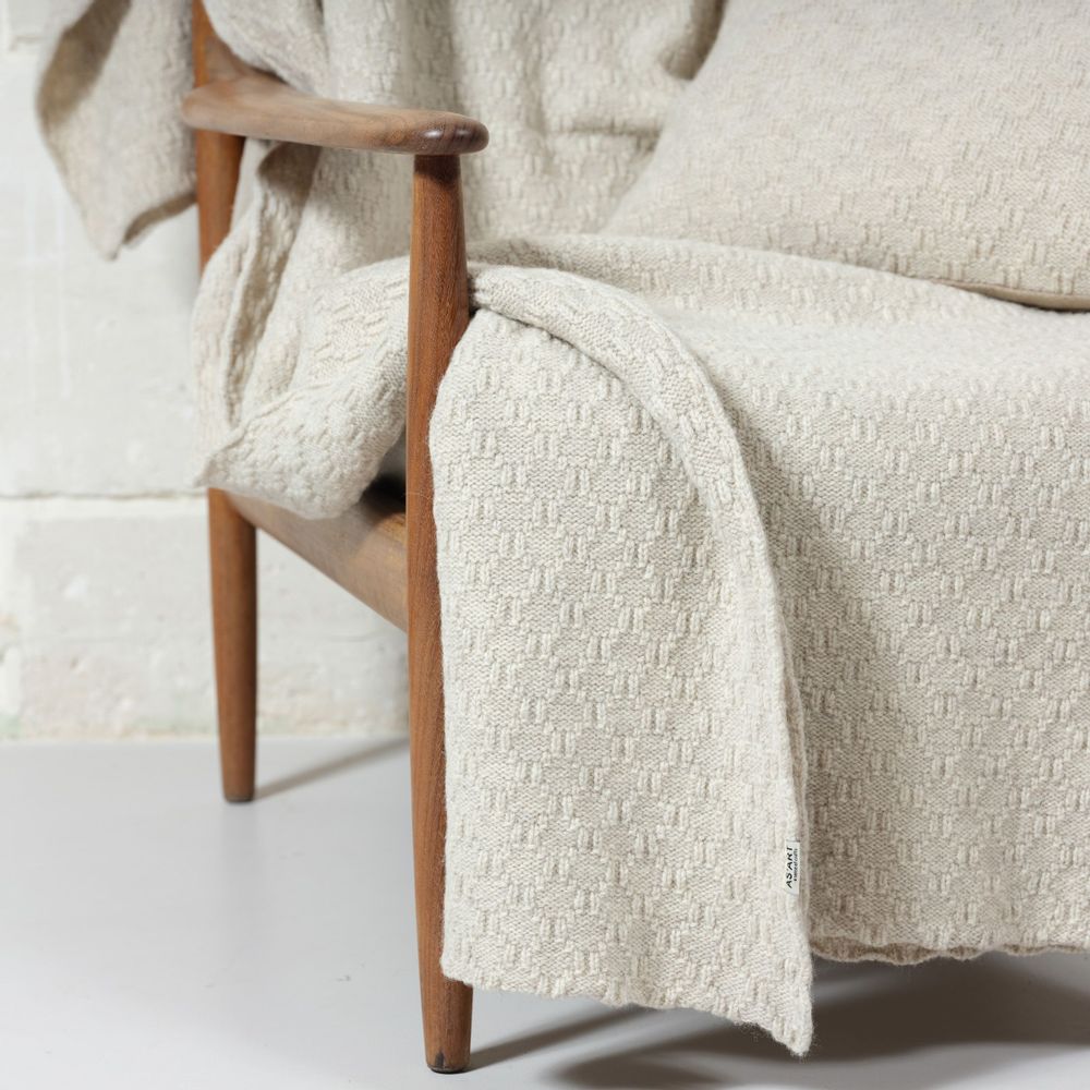 Throw blankets - Plaids and Cushions, 100% Merino - made in France - Vallon By AS'ART Collection - AS'ART A SENSE OF CRAFTS