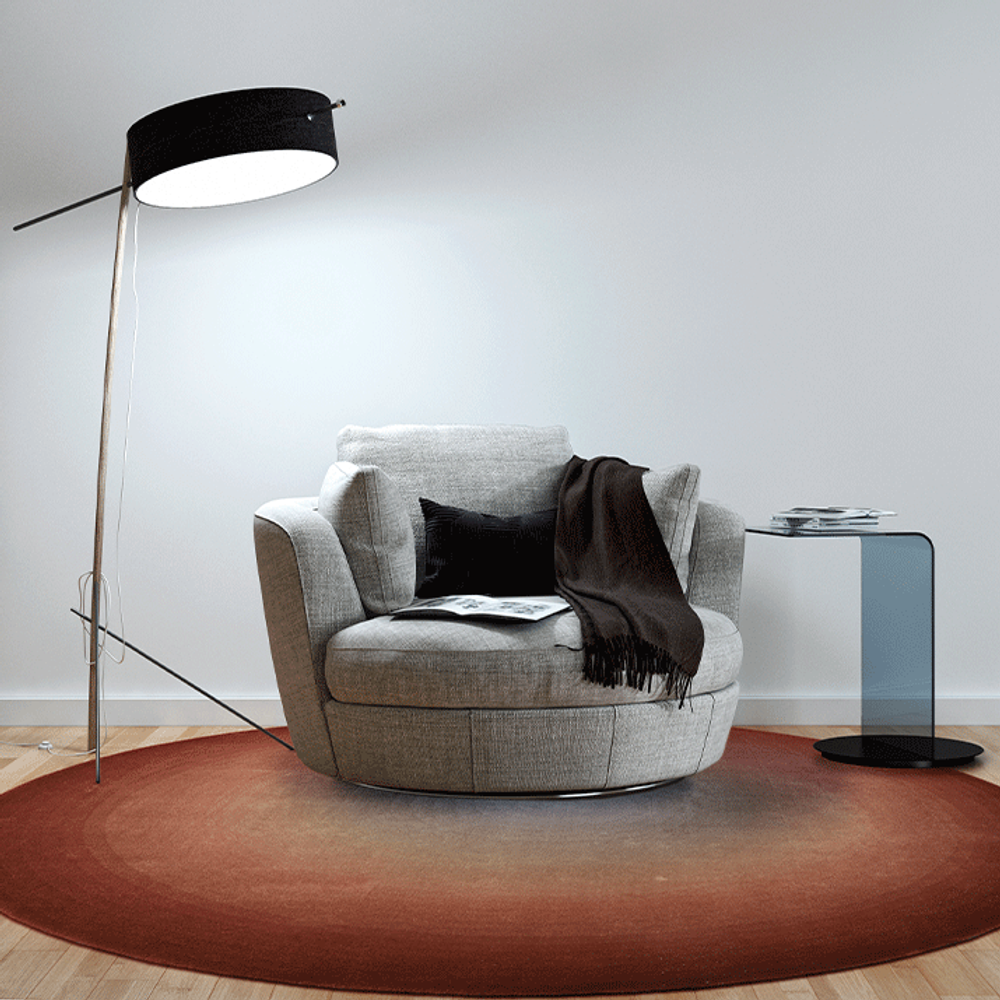 Tapis sur-mesure - Tapis Ginger Round - FERREIRA DE SÁ RUGS