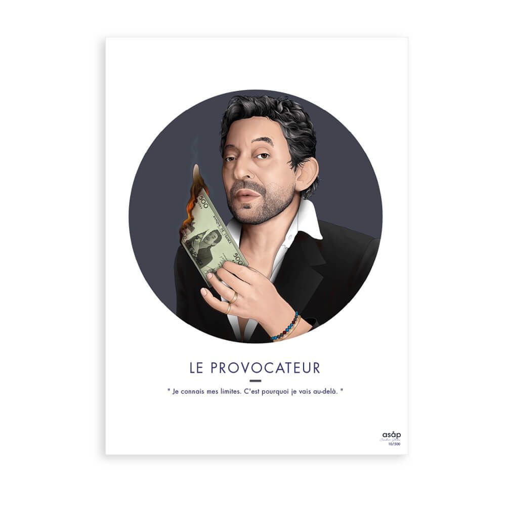 Affiches - AFFICHE - LE PROVOCATEUR (édition limitée) - ASÅP CREATIVE STUDIO