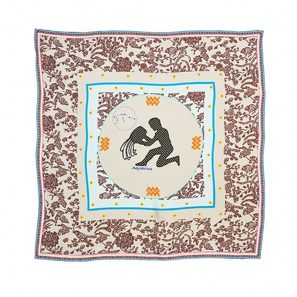 Foulards et écharpes - Aquarius Zodiac Bandana - HELLEN VAN BERKEL HEARTMADE PRINTS