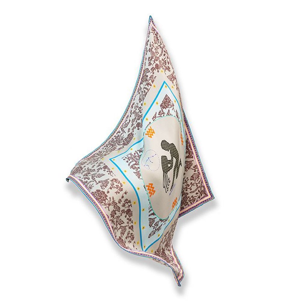 Foulards et écharpes - Aquarius Zodiac Bandana - HELLEN VAN BERKEL HEARTMADE PRINTS