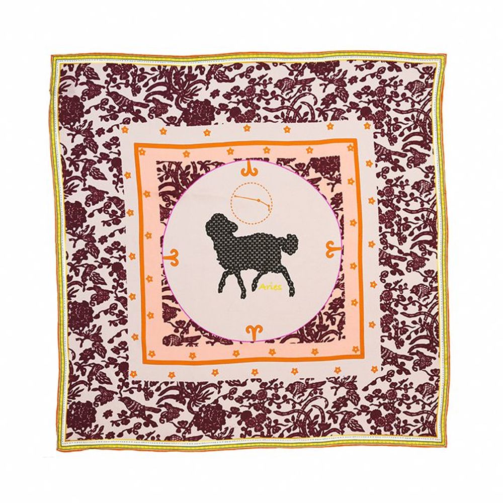 Foulards et écharpes - Aries Zodiac bandana - HELLEN VAN BERKEL HEARTMADE PRINTS