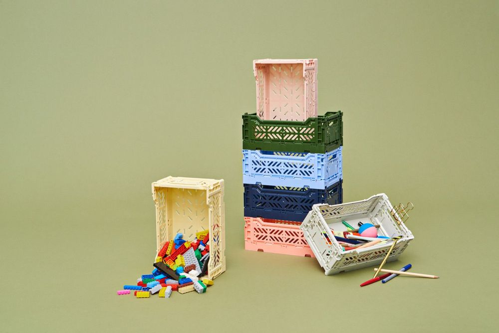 Storage boxes - MIDI BOX crates _ Assorted colors - POP CORN
