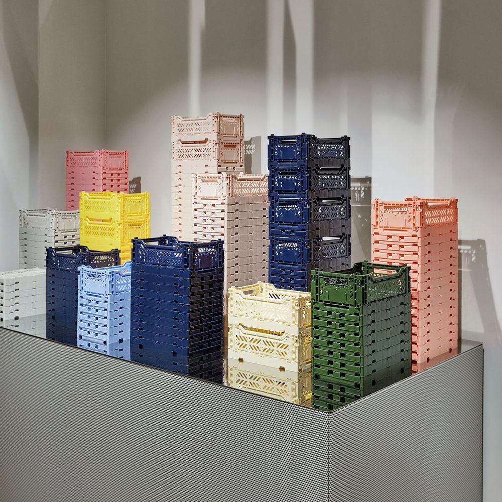 Storage boxes - MIDI BOX crates _ Assorted colors - POP CORN