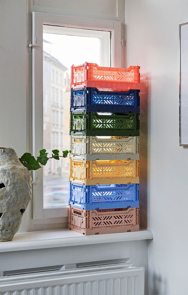 Storage boxes - MIDI BOX crates _ Assorted colors - POP CORN