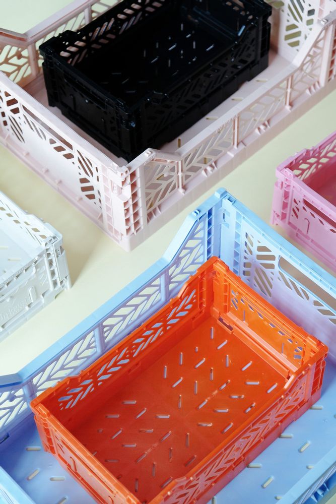 Storage boxes - MIDI BOX crates _ Assorted colors - POP CORN