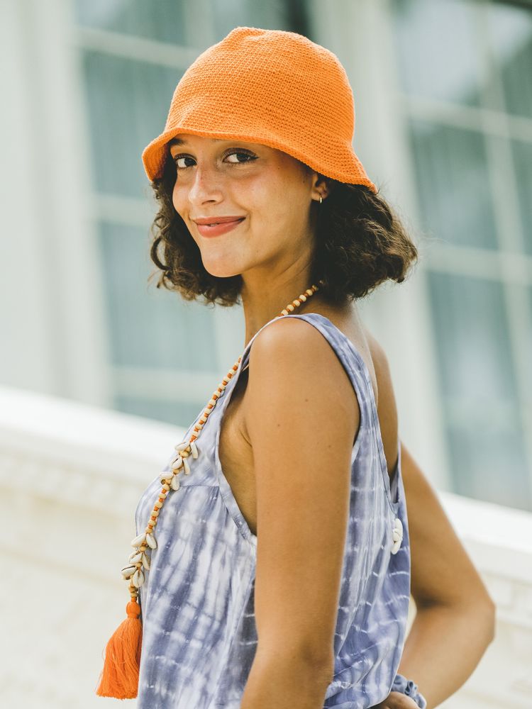 Chapeaux - Bonnet d'été en crochet tricoté à la main - MON ANGE LOUISE