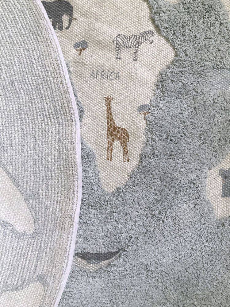 Autres tapis - Tapis lavable en machine MONDE - Bleu - AFK LIVING DESIGNER RUGS