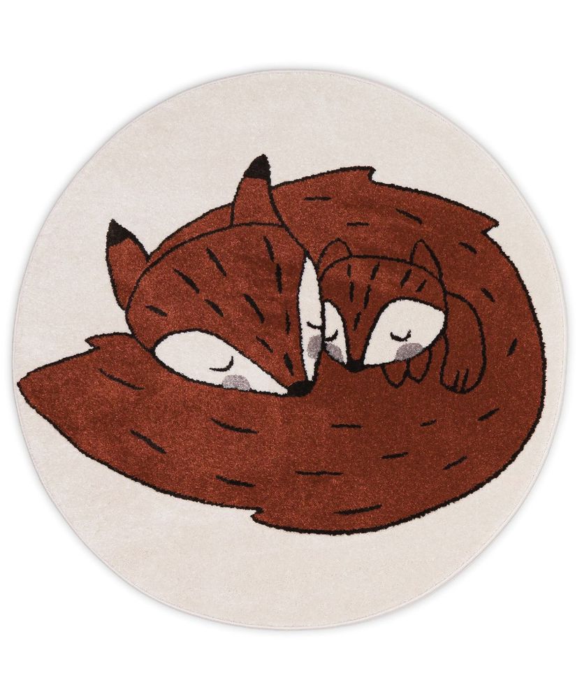 Autres tapis - Tapis rond FAMILLE RENARD - AFK LIVING DESIGNER RUGS