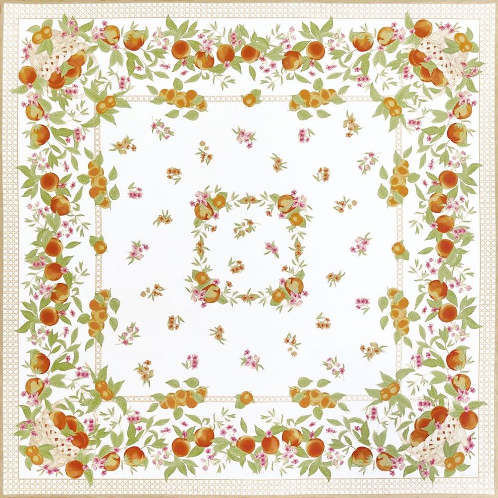 Linge de table textile - Nappe Pêches et Abricots - BEAUVILLÉ