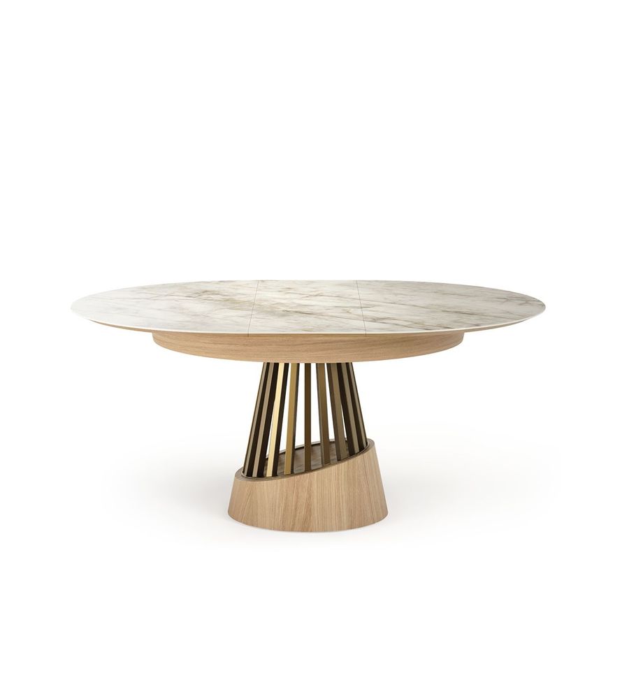 Tables Salle à Manger - Table de salle à manger ronde « Soleil - ZAGAS FURNITURE