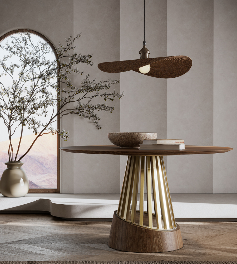 Tables Salle à Manger - Table de salle à manger ronde « Soleil - ZAGAS FURNITURE