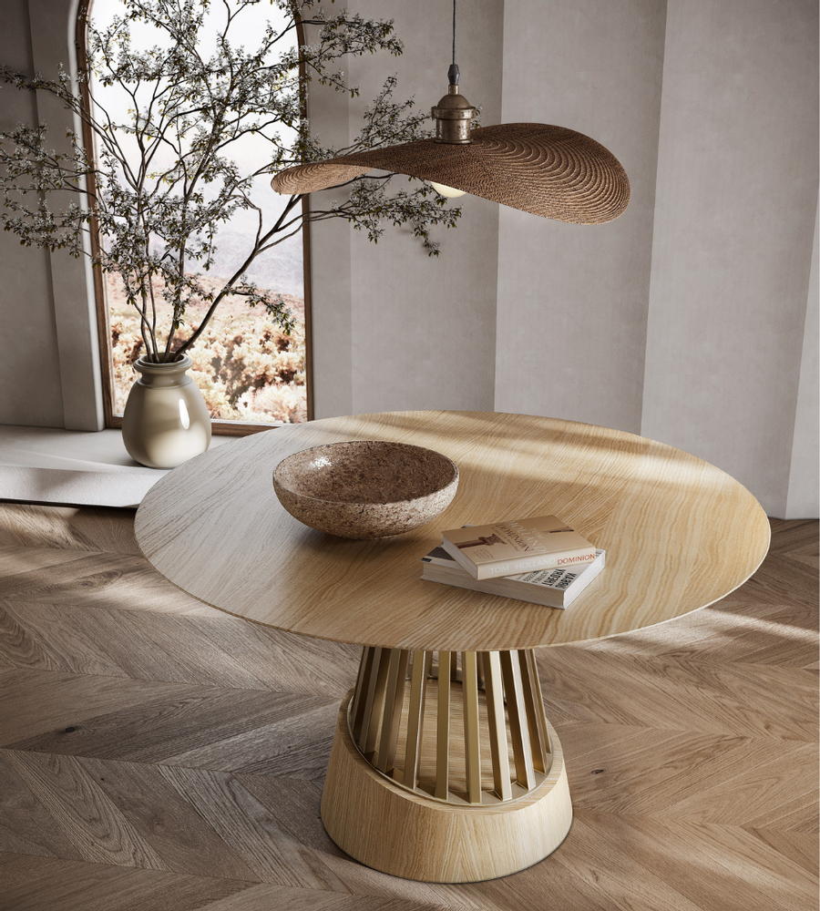 Tables Salle à Manger - Table de salle à manger ronde « Soleil - ZAGAS FURNITURE