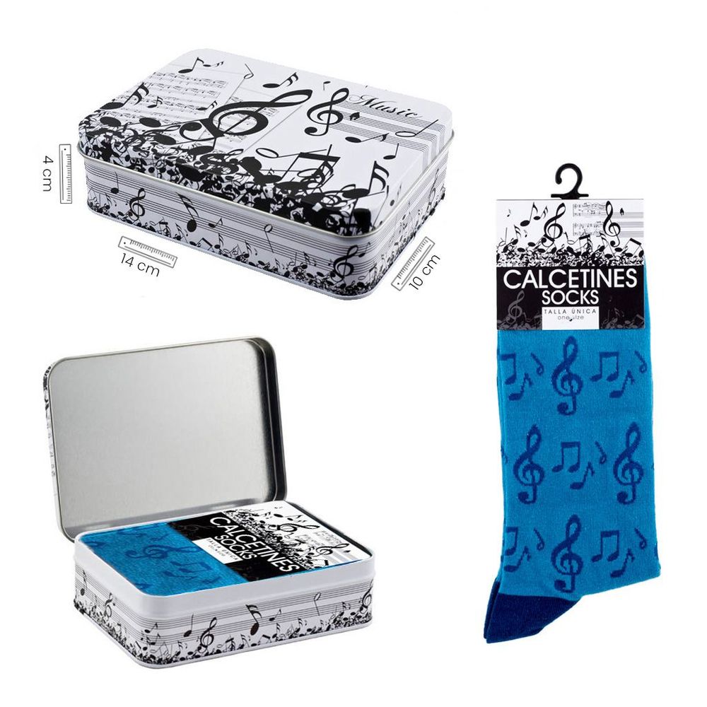 Socks - Music Patterned Socks - JAVIER SA