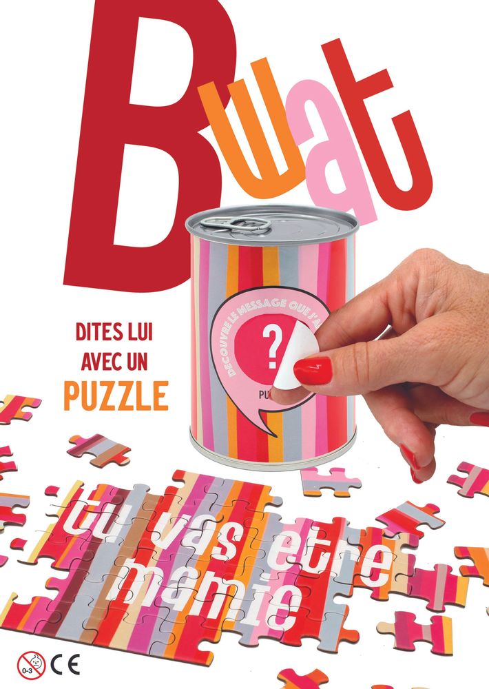 Cadeaux - Puzzle à message "C'est un Garçon" produit 100% français - BWAT