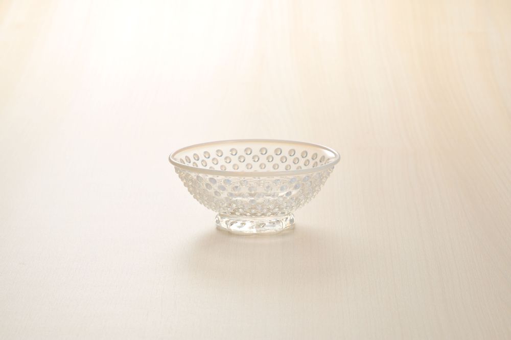Tea and coffee accessories - Arare plate and bowl - HIROTA GLASS MFG. CO., LTD.