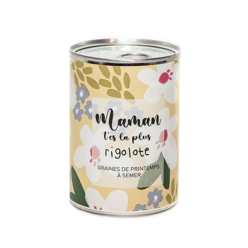 Cadeaux - Kit à semer "Maman t'es la plus Rigolote" Fabriqué en France - MAUVAISES GRAINES