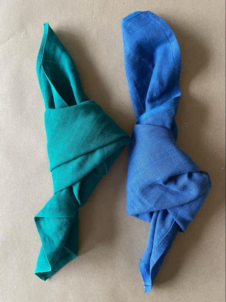 Napkins - Towel, Klein blue, 100% cotton - ENSEMBLE