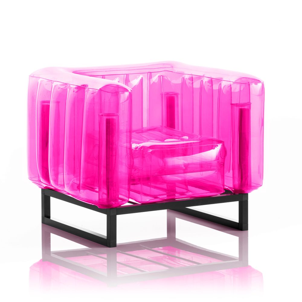 Lawn armchairs - YOMI| Design armchair - Pink - KUUMO DESIGN