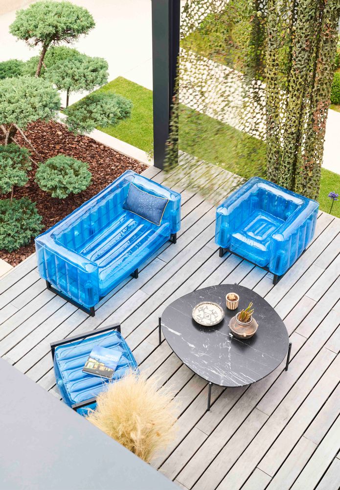 Lawn armchairs - YOMI| Armchair - Blue - MW DESIGNER FURNITURE