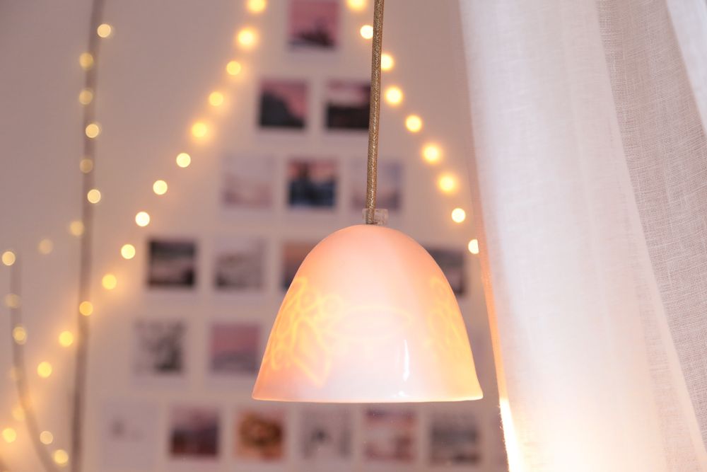 Suspensions - lampes M gros pois - MYRIAM AIT AMAR
