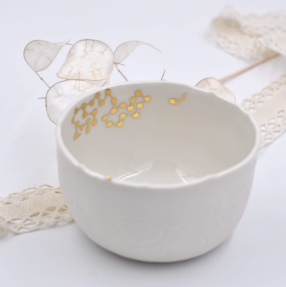 Plats et saladiers - Saladier de porcelaine Moon. - MYRIAM AIT AMAR