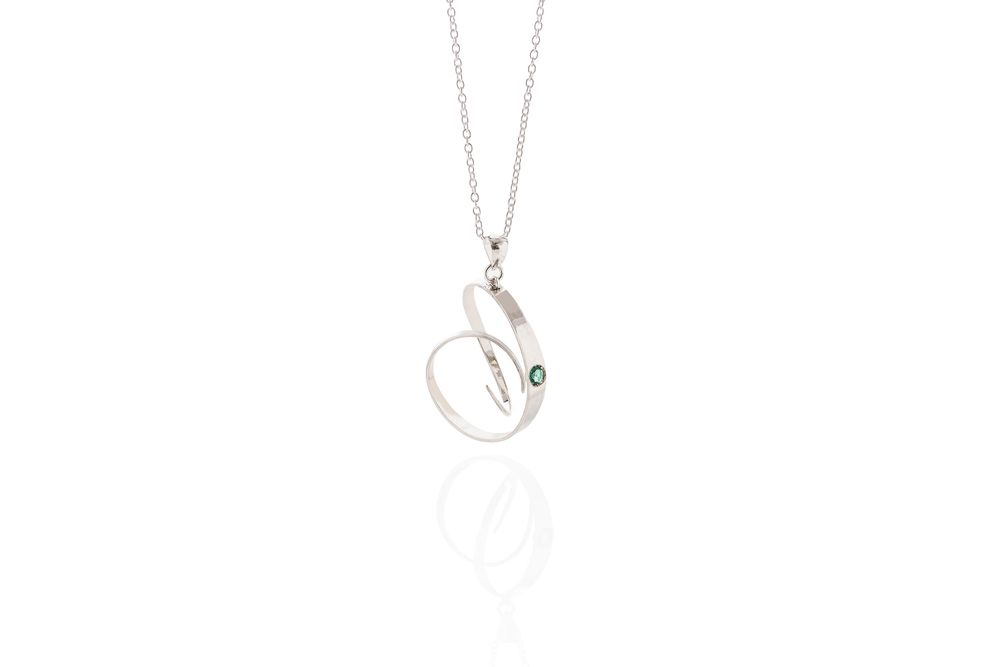 Orfèvrerie - Pendentif « ETERNITY ». Argent sterling et pierres précieuses - CHIARA DE FILIPPIS