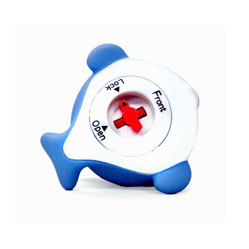 Jouets enfants - Dauphin bleu arroseur d’eau dans le bain - collection Squirbbles / SANKYO TOYS - ABINGPLUS
