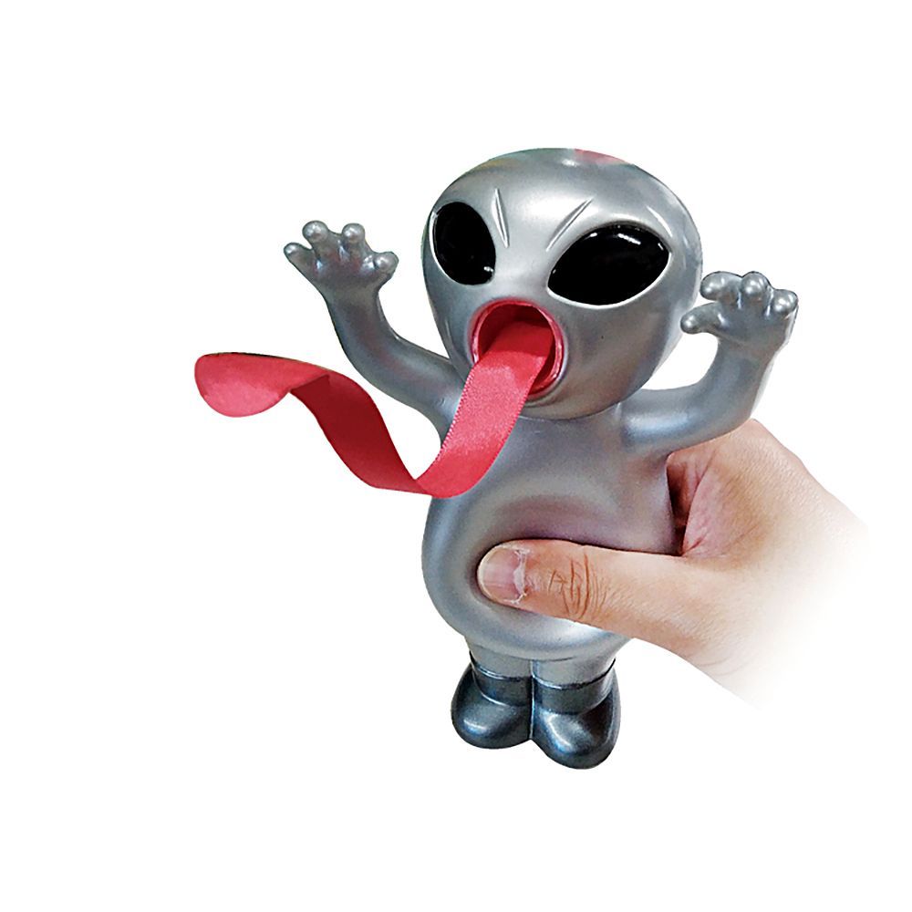 Jouets enfants - Alien rigolo argent - collection Silly Alien / SANKYO TOYS - ABINGPLUS