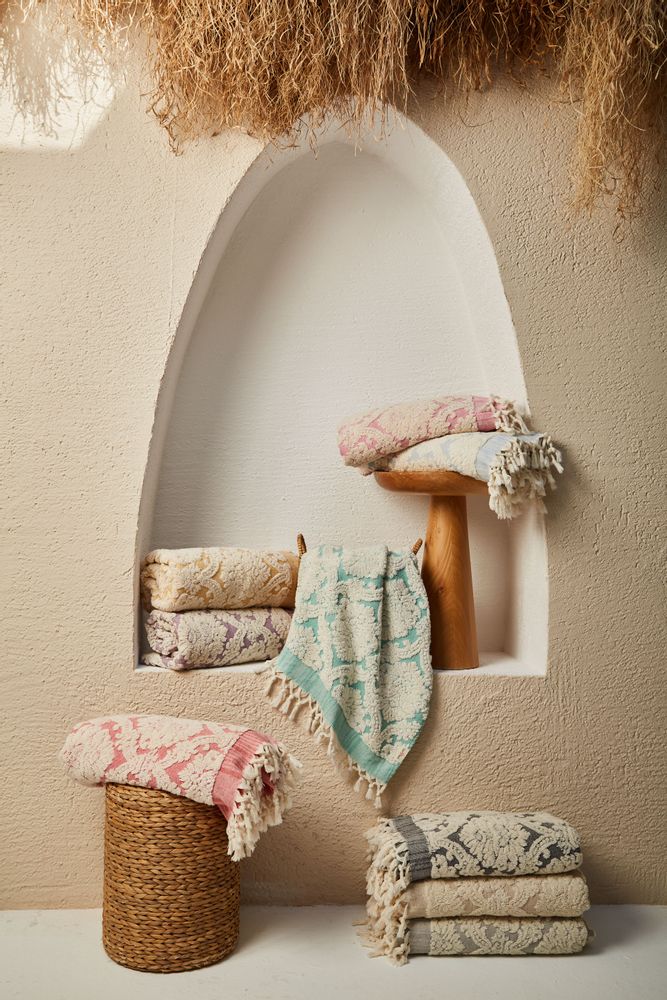 Other bath linens - DAMASK Bath Towel - COLOR TOUCH