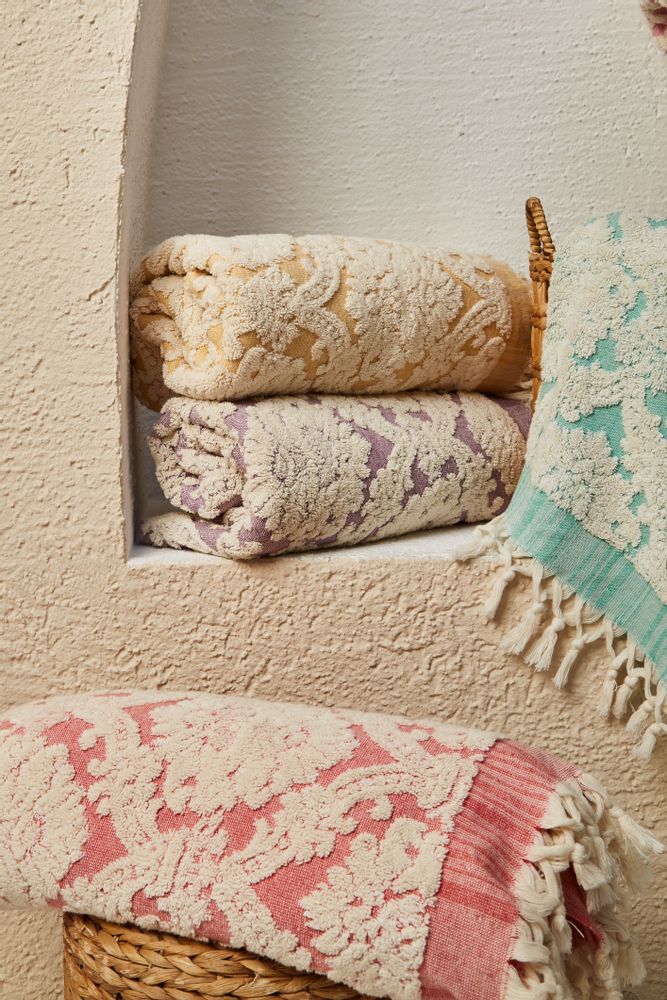 Other bath linens - DAMASK Bath Towel - COLOR TOUCH