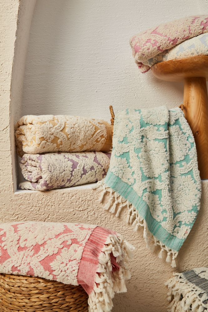 Other bath linens - DAMASK Bath Towel - COLOR TOUCH