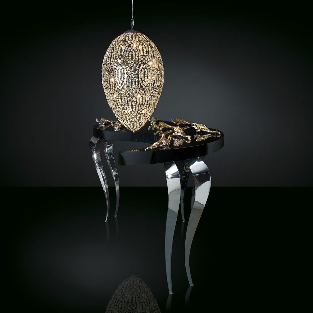 Lampes de table - Lampe suspendue Egg 75, finition chromée - VG - VGNEWTREND