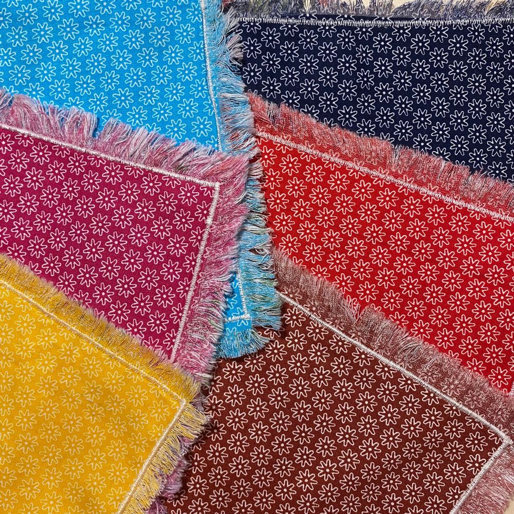 Table linen - Small reusable colored napkins made in France in cotton offered in sets - NILE